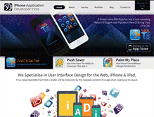Tablet Screenshot of iphoneapplicationdeveloperindia.com